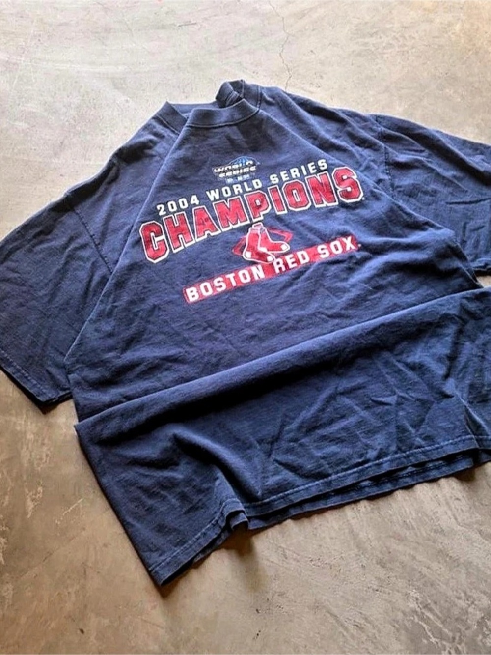 Lee Sport Boston Red Sox 2004 World Series Champions David Ortiz Shirt Blue XL